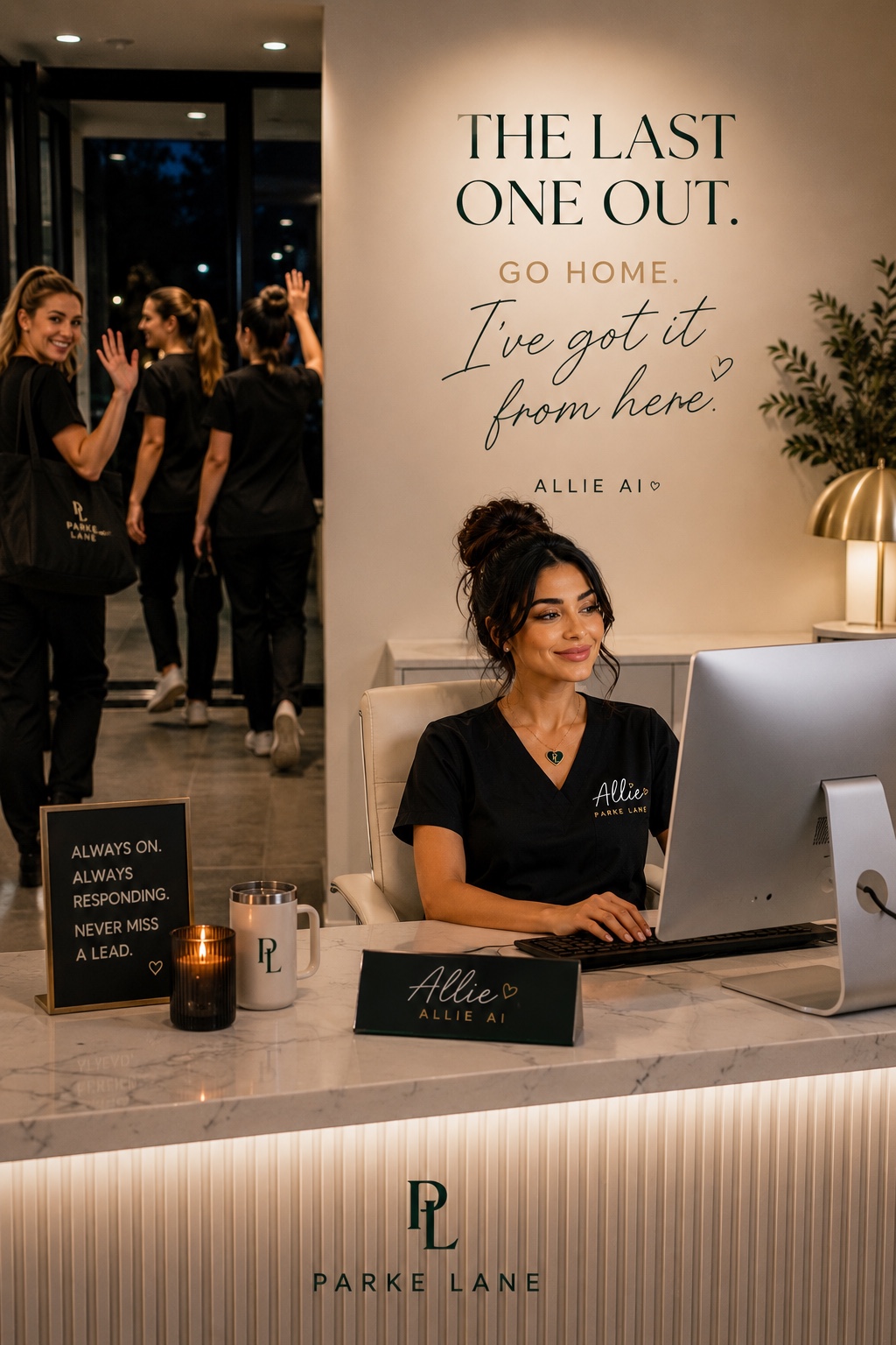 Front desk team going home